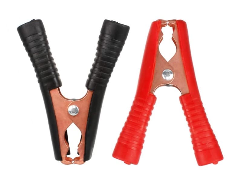 UK Release Systems BRB Systems Battery Connector Battery Clip Battery Clamp Battery Crocodile Clip Promatic Bowman Canterbury Laporte Acorn Traps Clay Pigeon Clay target Charging Power Lead Set