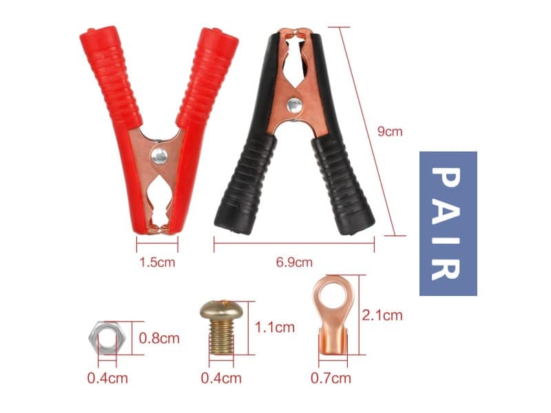 UK Release Systems BRB Systems Battery Connector Battery Clip Battery Clamp Battery Crocodile Clip Promatic Bowman Canterbury Laporte Acorn Traps Clay Pigeon Clay target Charging Power Lead Set